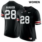 NCAA Ohio State Buckeyes Women's #28 Amari McMahon Black Nike Football College Jersey OIO3245DN
